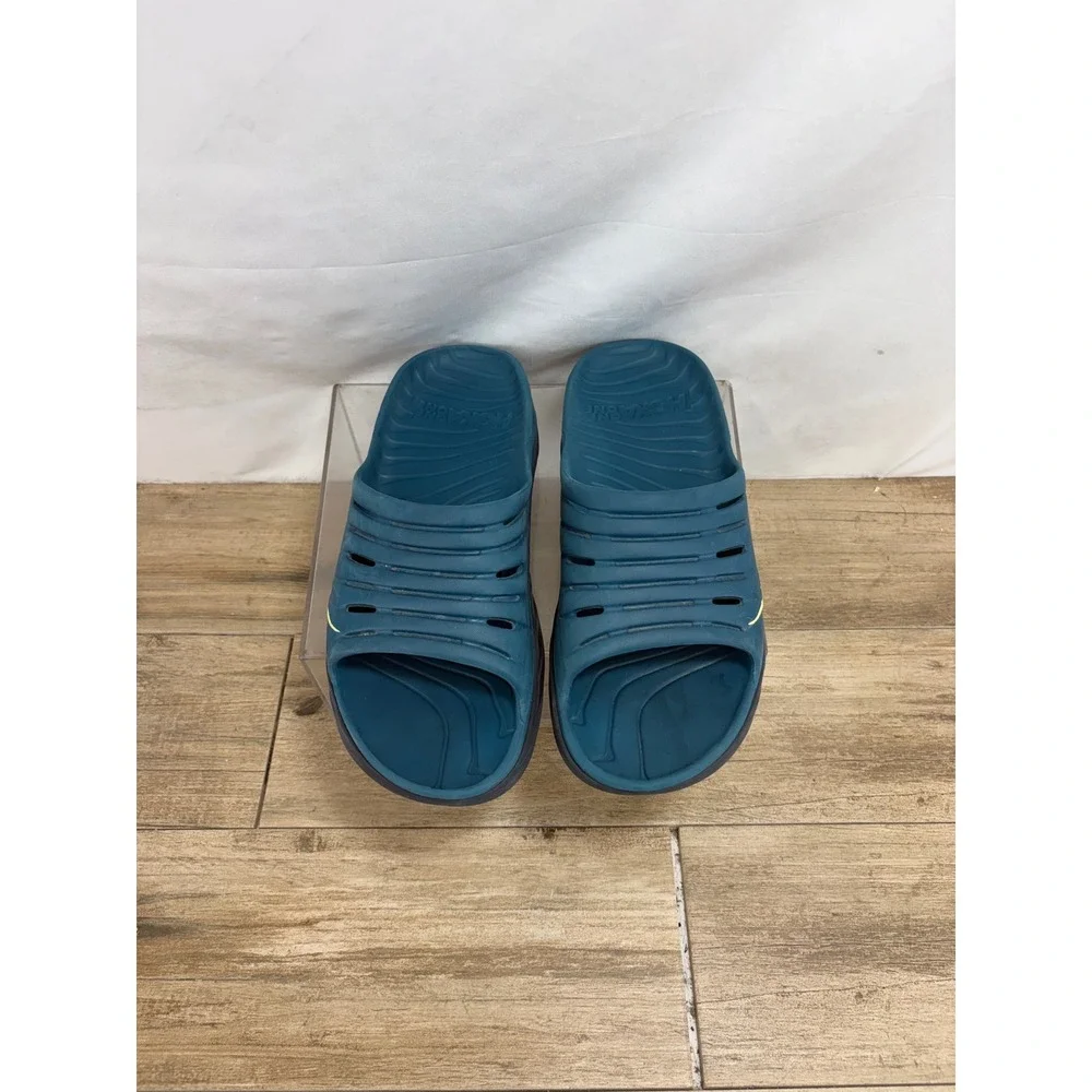 Hoka One One Ora Recovery Slide 2 Mens 13 Teal Black Sandals 1099673